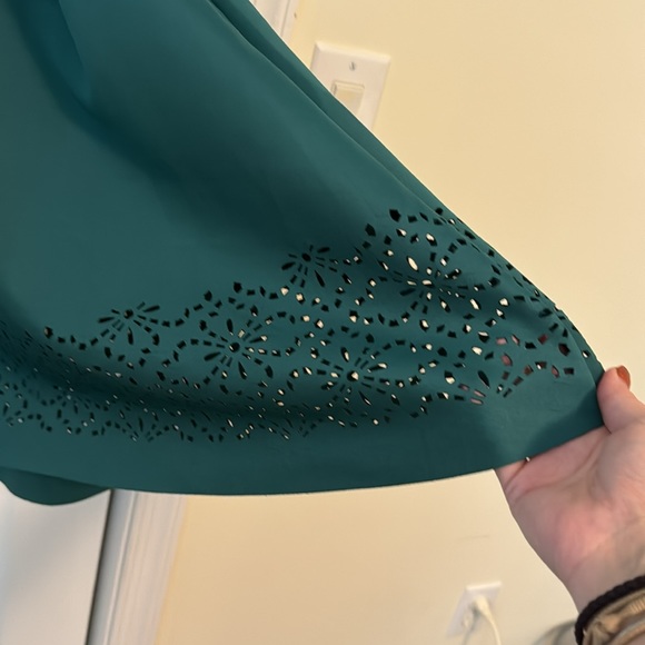 Emerald green lace cutout dress from Francesca’s- size S. - Picture 3 of 6